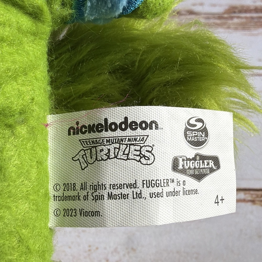 TMNT x Fuggler Leonardo Limited Edition Teenage Mutant Ninja Turtle Plush Used - Picture 4 of 4